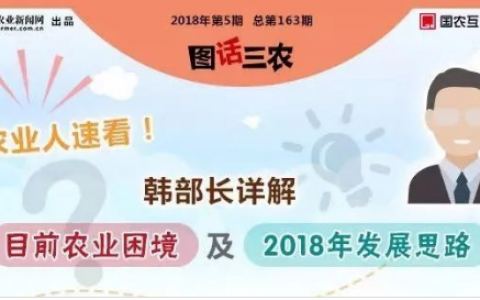 一图读懂：韩长赋详解目前农业困境及2018年发展思路