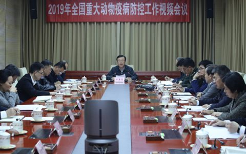 农业农村部副部长于康震在2019年全国重大动物疫病防控工作视频会议上强调 不断强化关键措施 全力做好非洲猪瘟等疫病防控