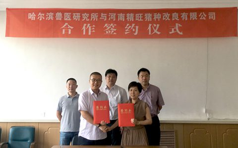 院企合作  哈兽研与河南谊发牧业有限责任公司举行合作签约仪式