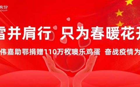 风雪并肩行 只为春暖花开日 ——大伟嘉助鄂捐赠110万枚噢乐鸡蛋 奋战疫情为爱加速